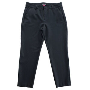 Vince Camuto Pants Womens 8 Black Ankle Trouser Minimalist Career Casual Stretch